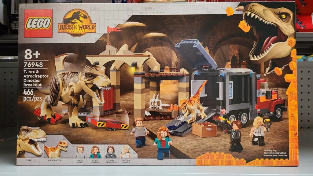 LEGO Jurassic World T. rex & Atrociraptor Dinosaur Breakout 76948